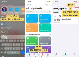 Cách thêm phím tắt trên iPhone