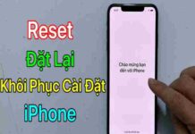 cách reset điện thoại iphone
