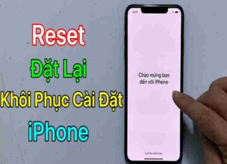 cách reset điện thoại iphone
