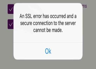 lỗi ssl trên điện thoại iphone
