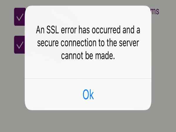 Nguyên nhân gây lỗi SSL trên iPhone