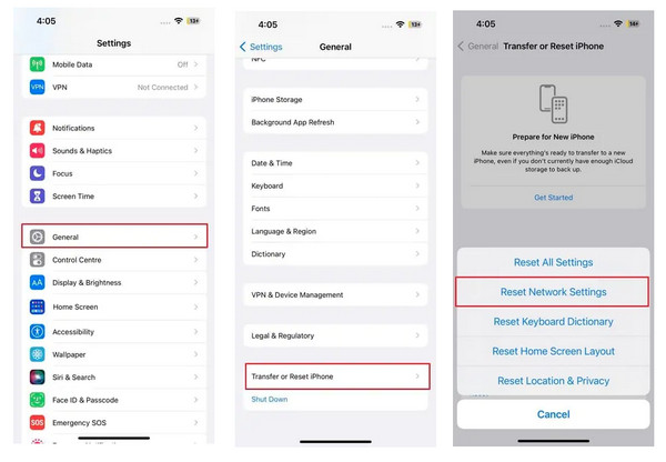Kiểm tra mạng và thử kết nối Wi-Fi khác