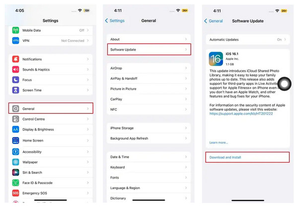 Cập nhật hệ điều hành iOS mới nhất